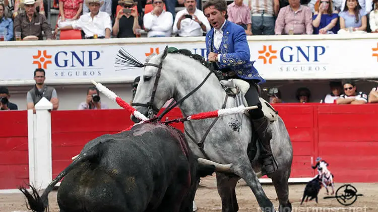 Pablo Hermoso de Mendoza, en la Feria de San Marcos en Aguascalientes.