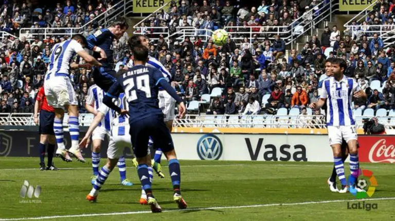 Partido R. Sociedad - R. Madrid en Anoeta. Lfp.