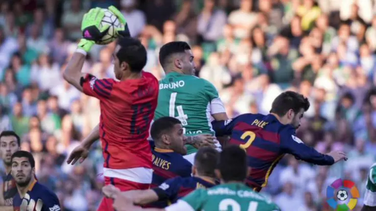 Partido Betis - Barcelona. Lfp.