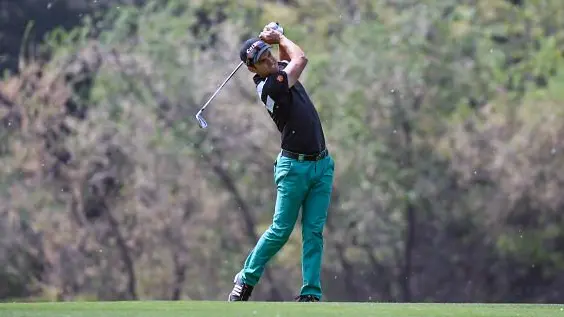 El golfista navarro Borja Virto. (Twitter).