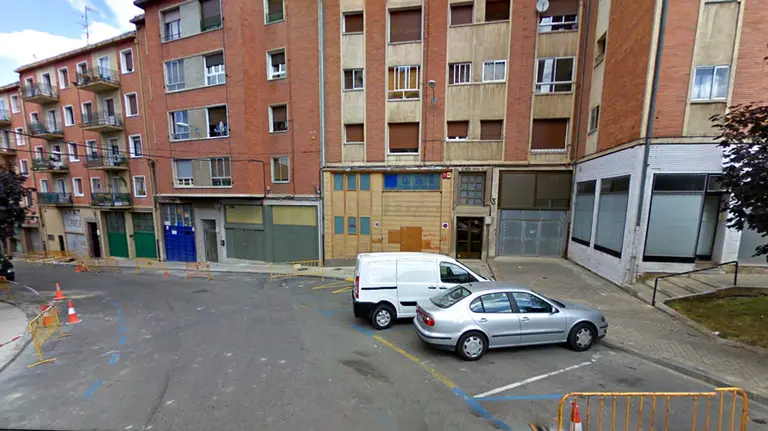 Calle de Pamplona en la que tuvieron lugar los hechos.