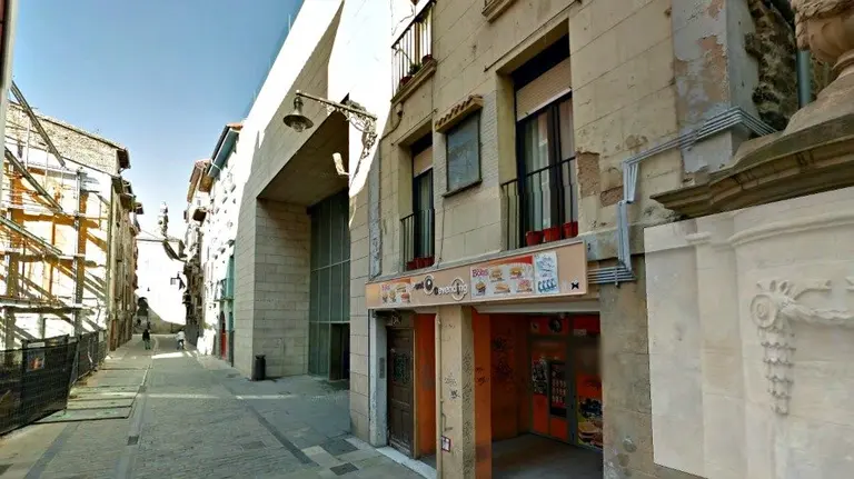 Calle Descalzos, en Pamplona.