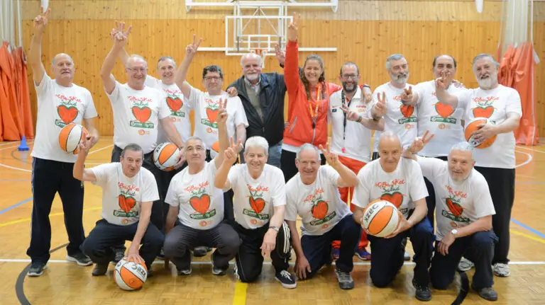 Isa Sánchez en el colegio José María Iribarren. Cedidos.