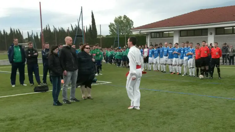 Homenaje del Iruña en Tajonar. Cedida.