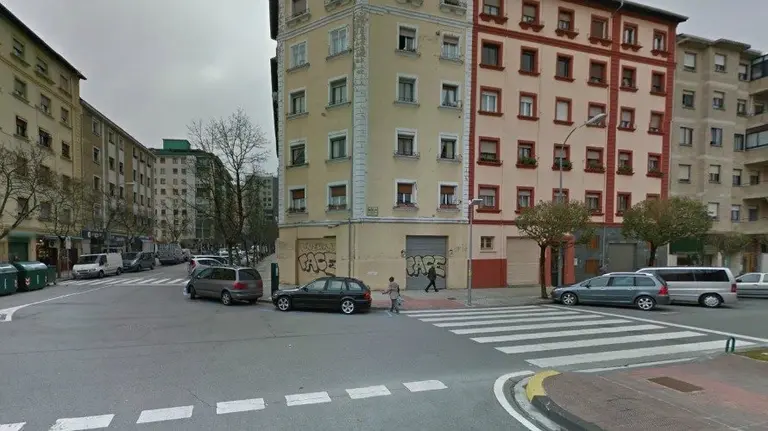 Una imagen de San Juan, barrio pamplonés en el que tuvo lugar el accidente.