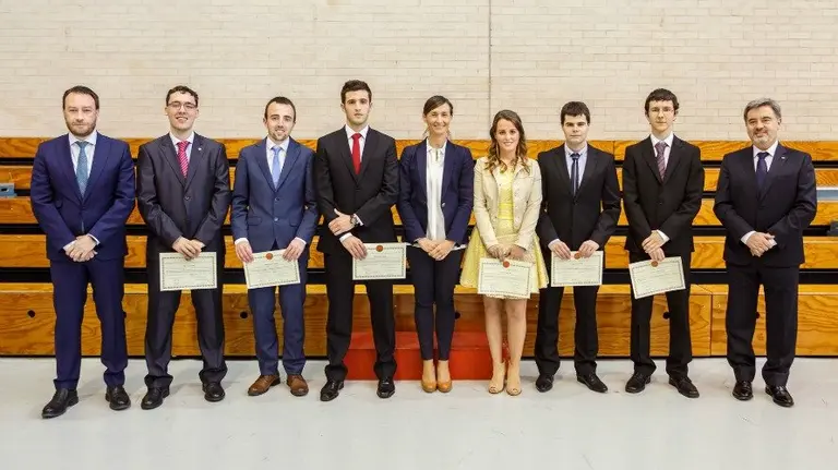 Ramón Gonzalo, Iñigo Aguas, Miguel Hualde, Álvaro Cordón, Ascen Cruchaga, Leyre Catalán, Iñigo Olcoz, Daniel Domínguez y Rafael Rodríguez Trías.