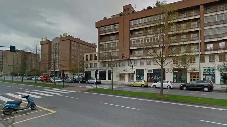 Tramo de la calle Irunlarrea que será asfaltado.