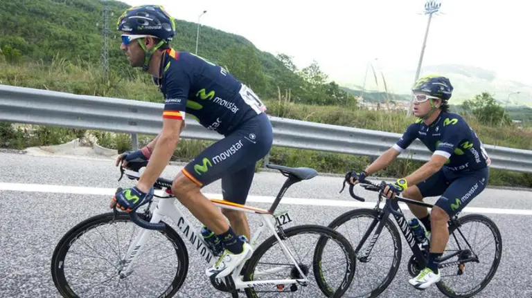 Alejandro Valverde en pleno esfuerzo. Efe.