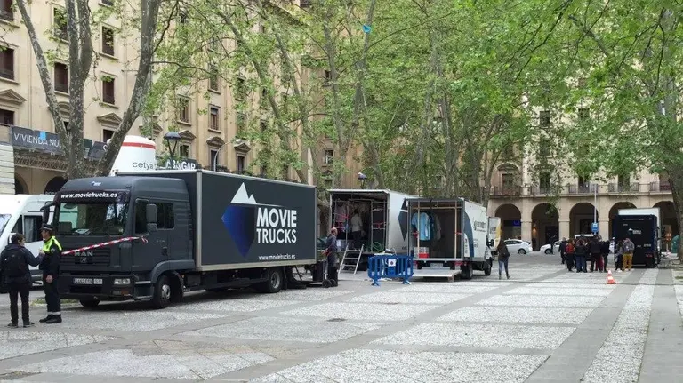 Berger rueda en Pamplona Abracadabra, su nuevo film.