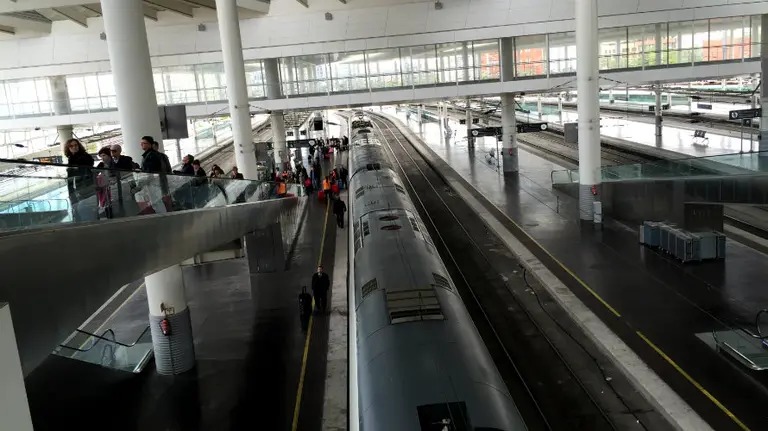 Vista de la estación de Renfe en Madrid (Atocha).