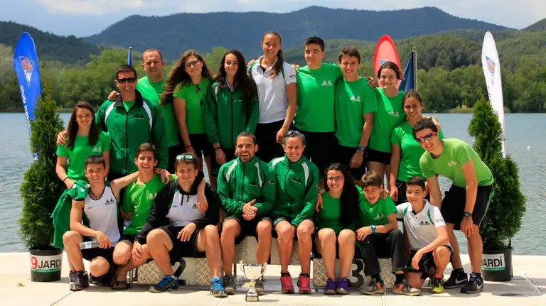 Componentes del equipo de puragüismo de Pamplona. cedida.