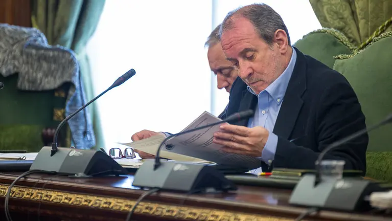Iñaki Cabasés en la reunión de la Comisión de Asuntos Ciudadanos del Ayuntamiento de Pamplona. (1). IÑIGO ALZUGARAY