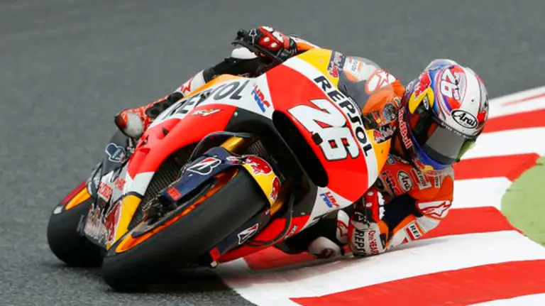 Dani Pedrosa en acción. Twitter.