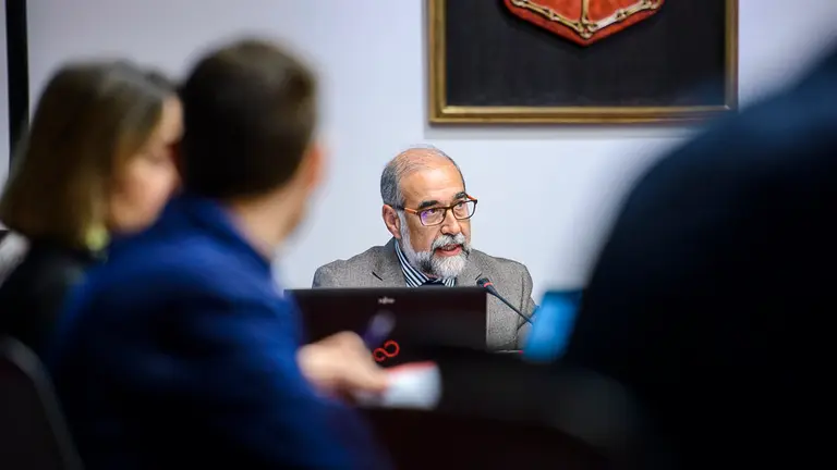 Comparecencia del Consejero de salud, Fernando Domínguez, en el Parlamento de Navarra. PABLO LASAOSA 2