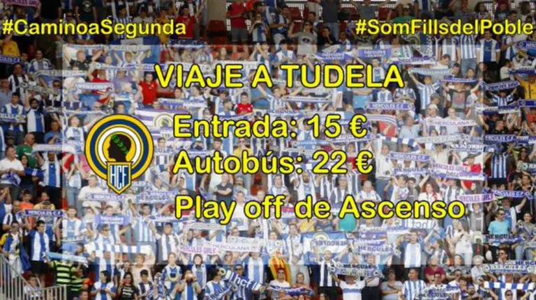 Cartel del Hércules de Alicante. twitter.