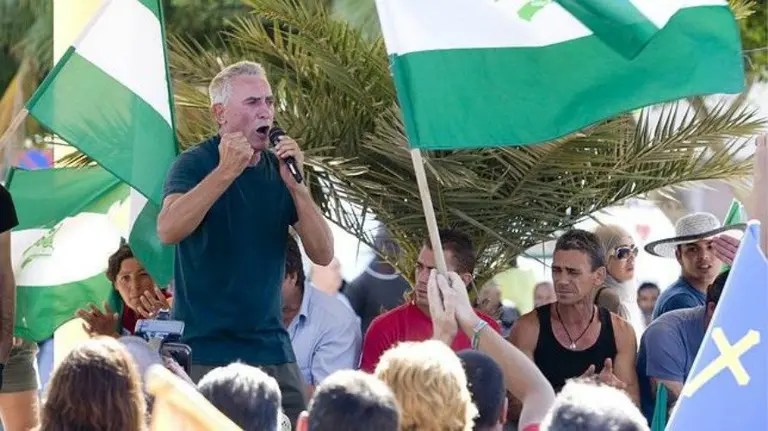 El portavoz del SAT, Diego Cañamero. EFE