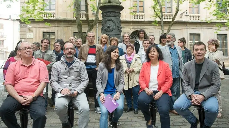 Rueda de prensa para presentar las candidaturas al Congreso y al Senado de Unidos Podemos, fruto de la confluencia entre Podemo