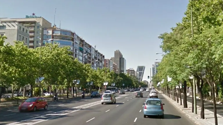 Paseo de la Castellana, Madrid.