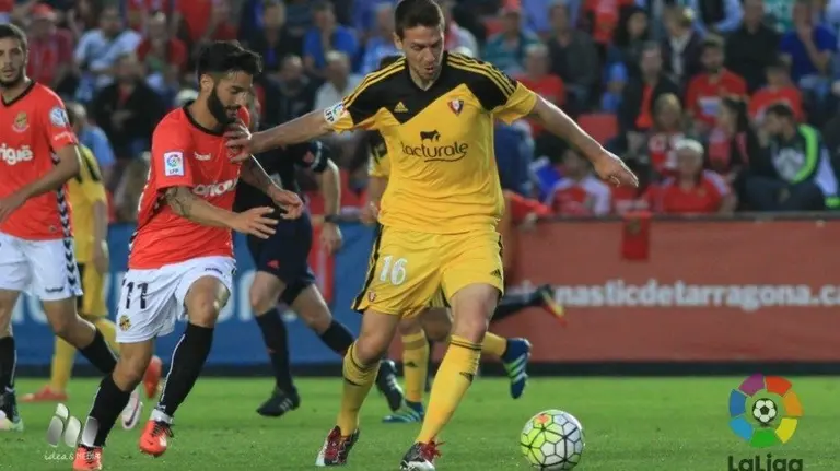 Partido Nástic - Osasuna. Pablo Lasaosa.