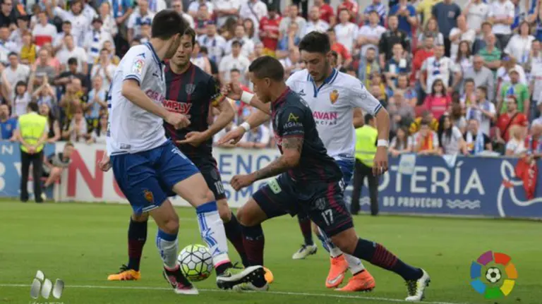 Partido Huesca - Zaragoza. Lfp.