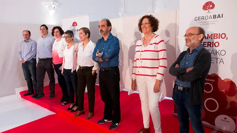 Geroa Bai presenta su lista del Congreso y Senado para las nuevas elecciones. PABLO LASAOSA PABLO LASAOSA 03