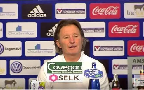 Juan Antonio Anquela en el Sadar.