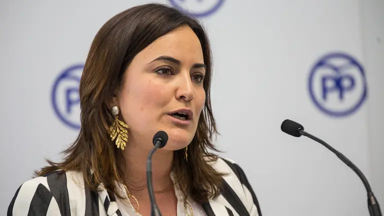 Cristina Sanz, portavoz del PPN, hace balance del acto de entrega del Premio Príncipe de Viana.(8). IÑIGO ALZUGARAY