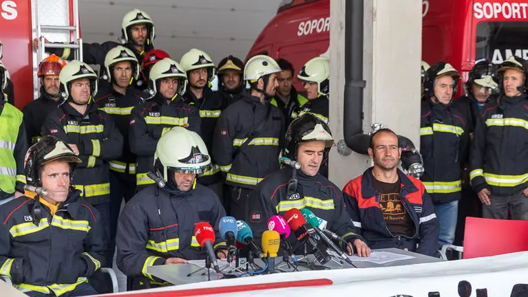 El Servicio de Bomberos reclama que la OPE de 2016 tenga las plazas suficientes para dar un servicio público de calidad.(22). IÑIGO ALZUGARAY