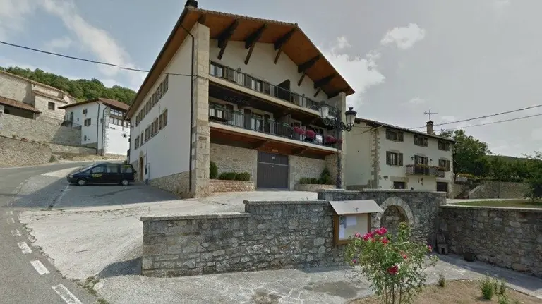 El pueblo de Odieta, en Navarra.