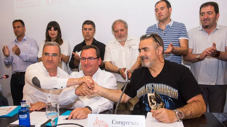 Valoración por parte de los sindicatos de UGT, CCOO y CGC sobre el nuevo modelo que se fabricará en Landaben PABLO LASAOSA 05