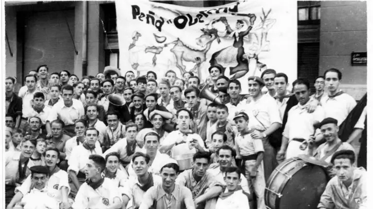 La Peña Oberena en los años 50.