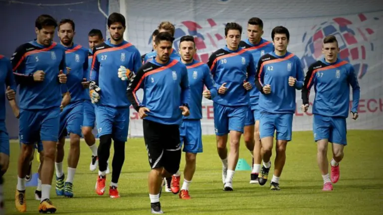 Entrenamiento del Real Oviedo. Foto web Real Oviedo.