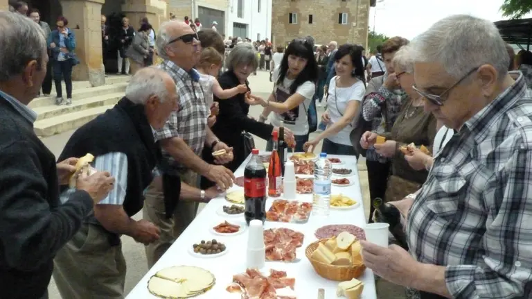 Aperitivo popular en Mendilibarri.