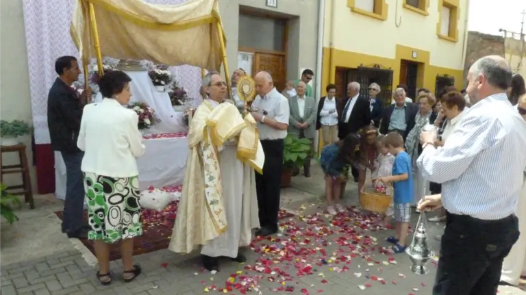 Procesión de Corpus en Murieta.