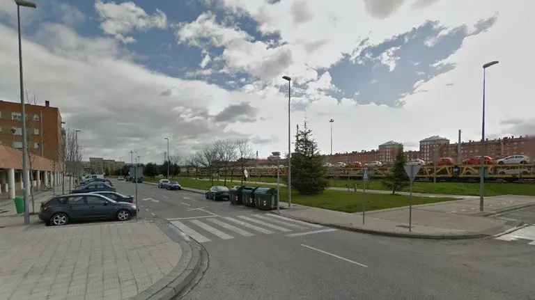 Imagen de la calle Ferrocarril, en San Jorge.