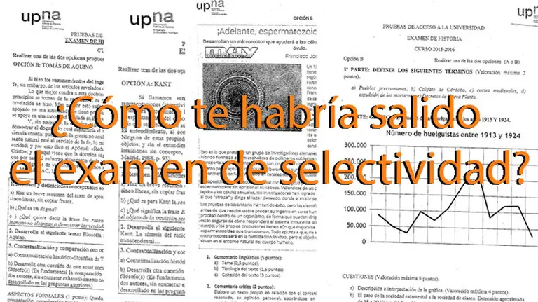 Exámenes de selectividad de Navarra de 2016.