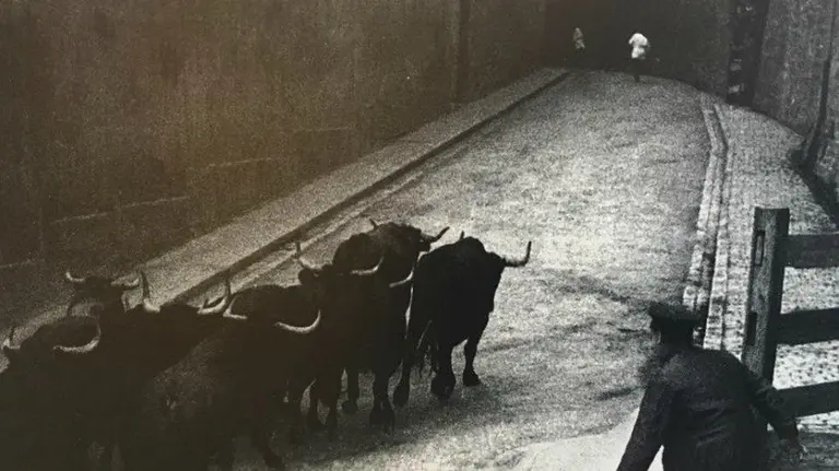 El encierro en Santo Domingo en 1923. LUIS ROUZAUT