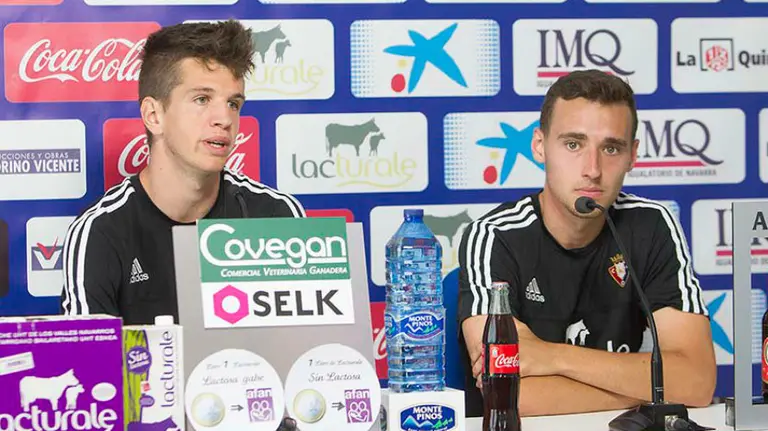 Endika Galarza e Imanol García. Foto web Osasuna.