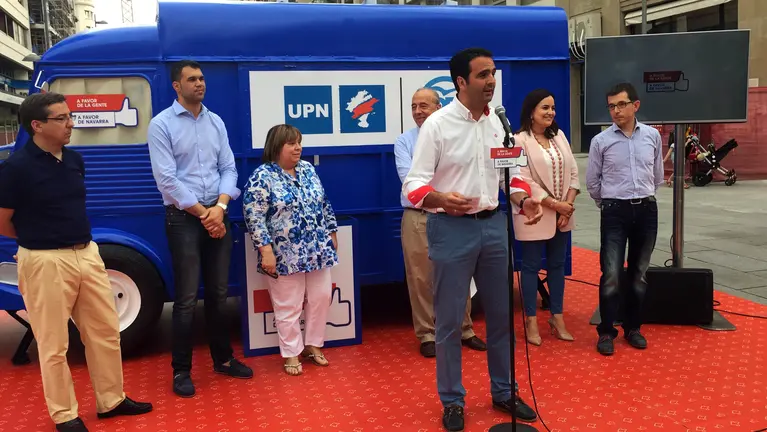 Los candidatos de UPN-PP en el acto de inicio de campaña electoral