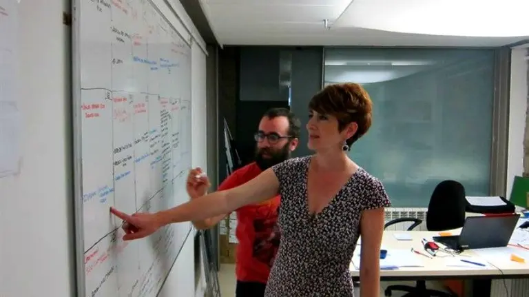 La candidata de Bildu al Congreso por Navarra, Bakartxo Ruiz. EP