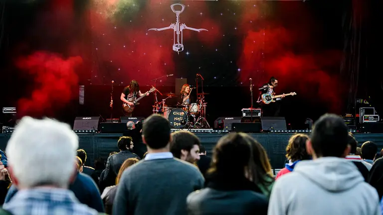 El grupo Ciclonautas en su actuación del TresSesenta Festival. PABLO LASAOSA 06