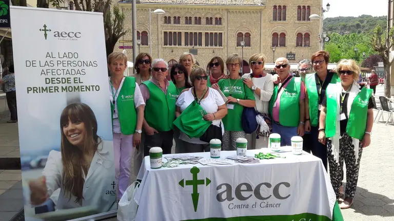 Cuestación de la Asociación Española Contra el Cáncer en Estella