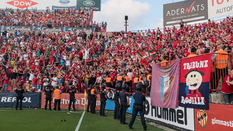 Partido de vuelta del Play-off entre Osasuna y Nastic disputadi en el Nou Estadi de Tarragona  (01). IÑIGO ALZUGARAY