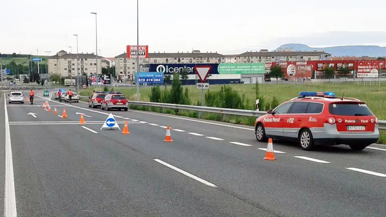 Control de la Policía Foral.