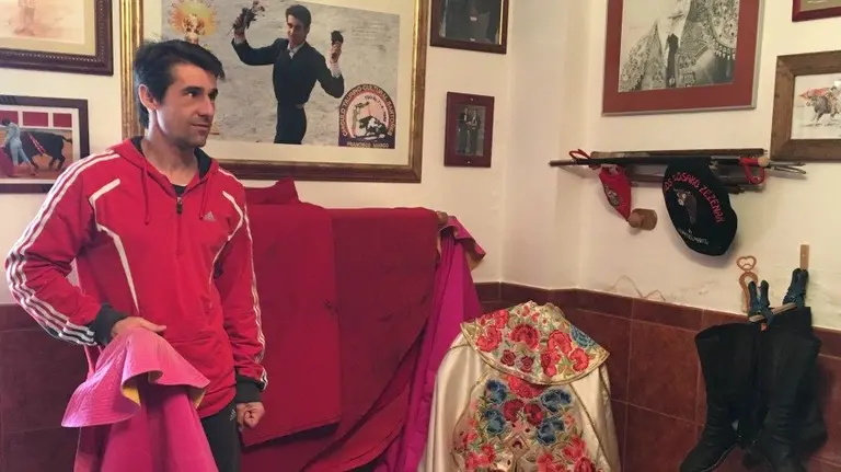 Francisco Marco en su casa de Rada.