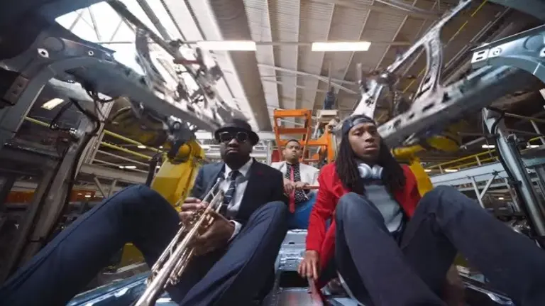 Imagen del anuncio definitivo que se ha rodado en Volkswagen Navarra del nuevo Polo Beats.