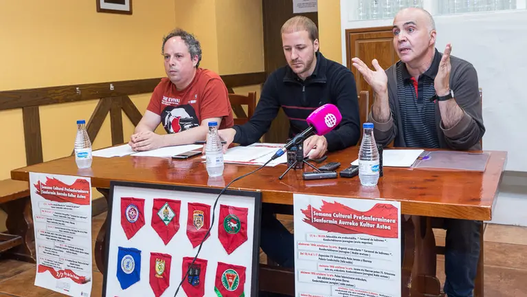 La Federación de Peñas de Pamplona presenta los actos de la Semana Cultural Presanferminera (8). IÑIGO ALZUGARAY