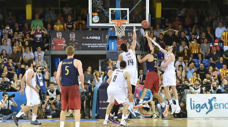 Partido Barcelona - Real Madrid. Foto Liga Endesa.