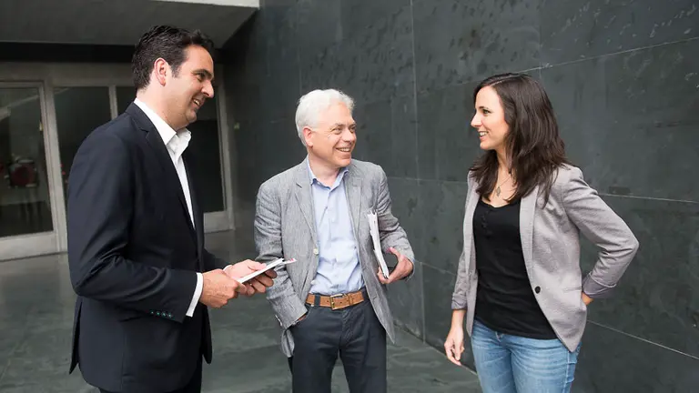 Tres de los candidatos al congreso en las próximas elecciones generales.PABLO LASAOSA 01