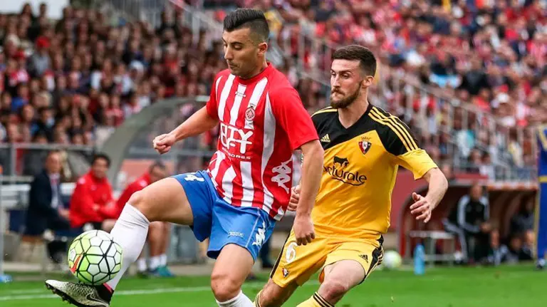 Partido Girona - Osasuna en Montilivi. Archivo.